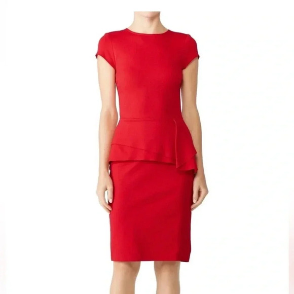 Imperfect Slate & Willow business dress stretchy short sleeved zipper back boss - Picture 1 of 11